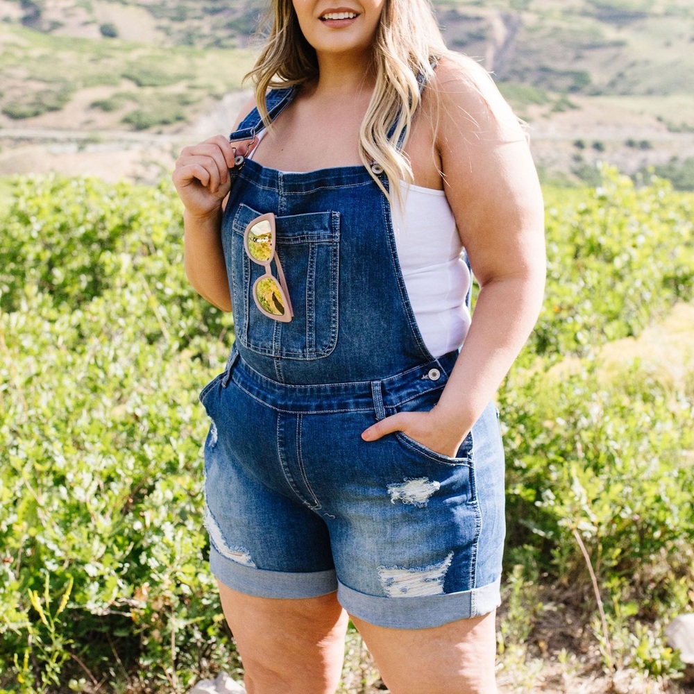 KanCan Shortalls Short Overalls - Picture 7 of 13
